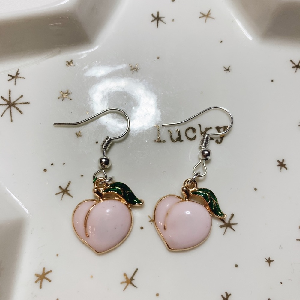 Peach Handmade Earrings